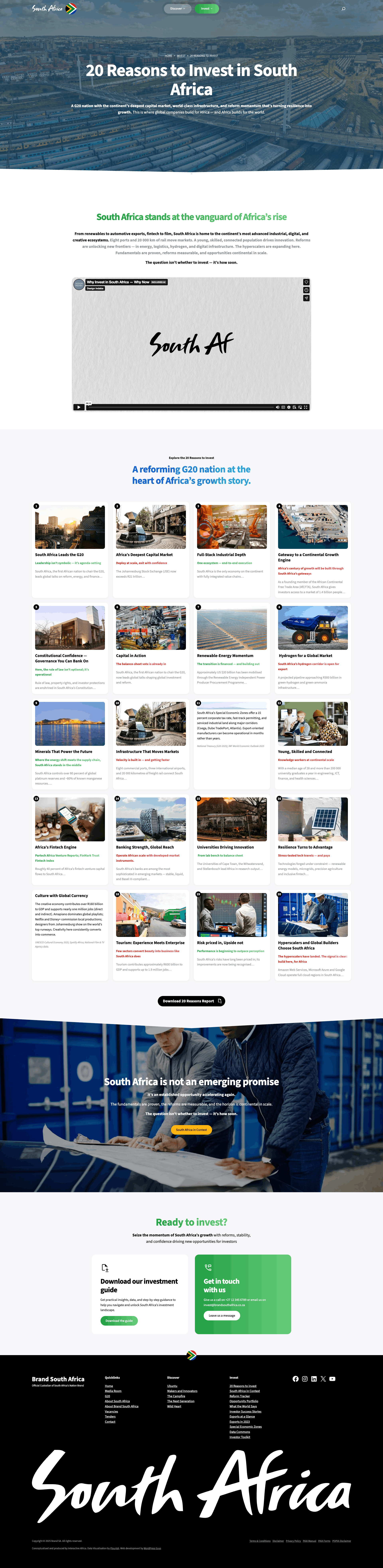 UI / UX web design for Brand South africa screenshot