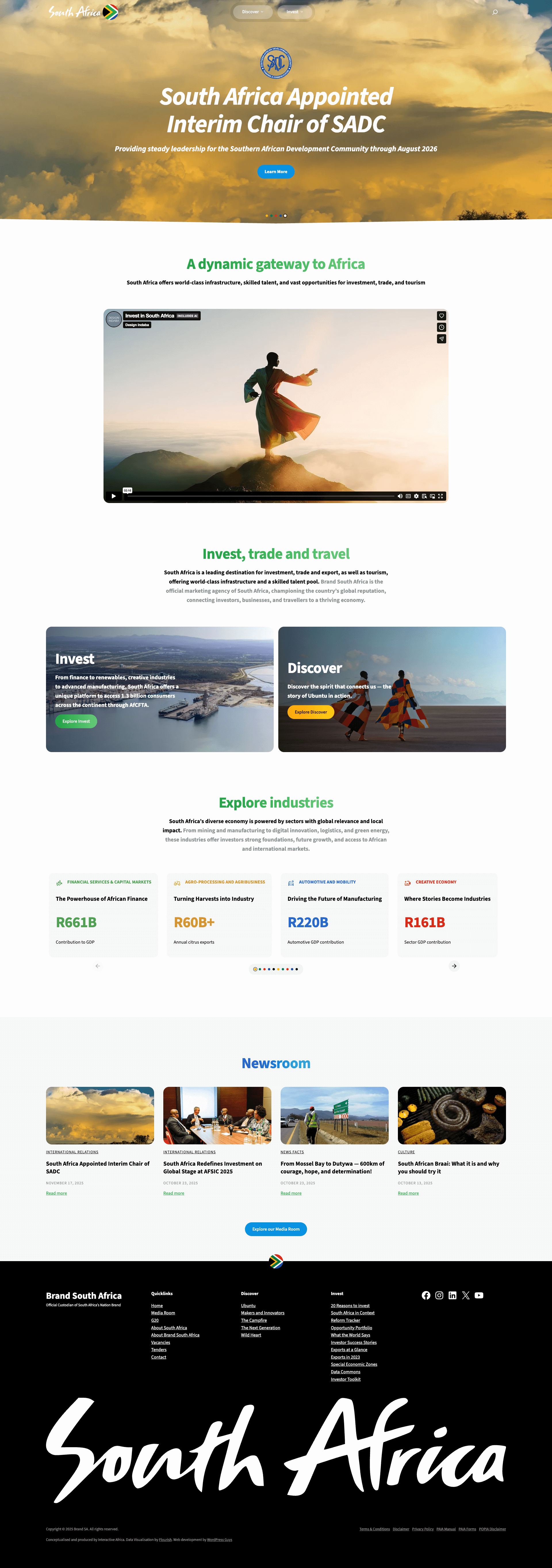 Website development Brand South Africa screenshot