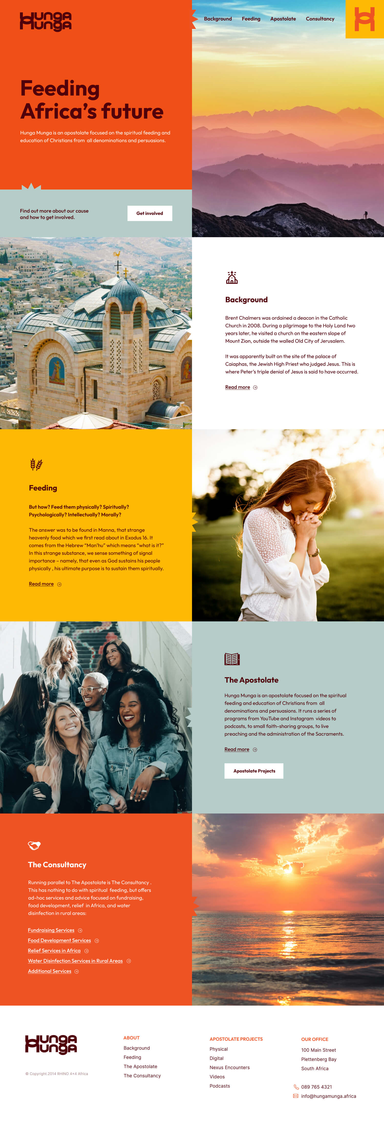hunga munga wordpress website design